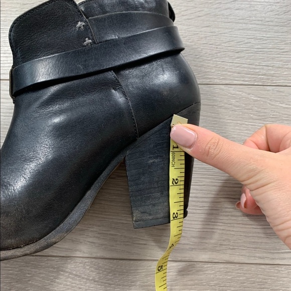 Rag & Bone Black Harrow Leather Heeled Boots - Picture 11 of 13